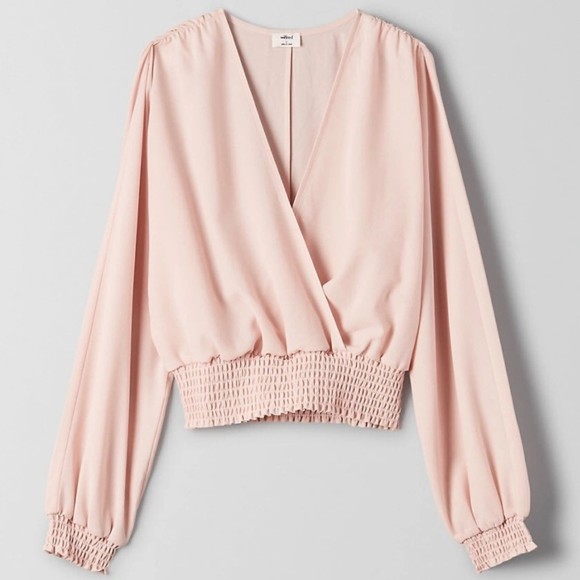 Aritzia Tops - Wilfred Aritzia Reign Top in Rose Quartz